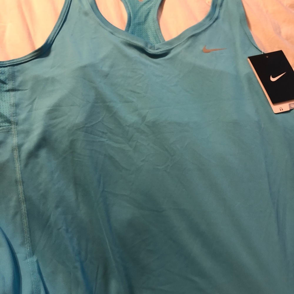 Nike dri-fit aqua racer back tank